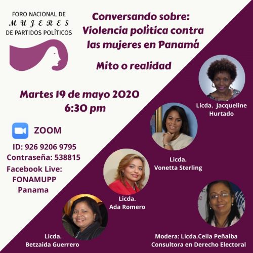 Conversatorio Reformas Electorales FONAMUPP Panamá